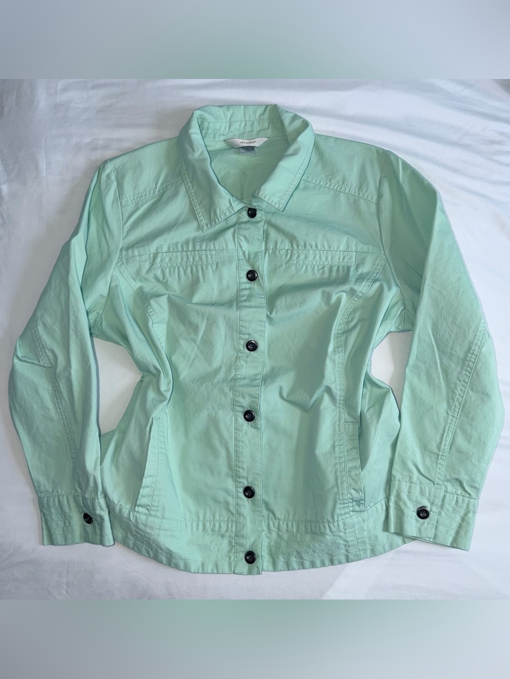 Brand New CJ Banks Retro Mint Green 100% Cotton Vintage Style Y2K Denim Jacket